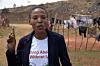 KRAFT: Phumaila Mabena reiser rundt med MACUA og opplyser sine søstre om muligheter. Her er hun hjemme i Phola.