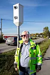ET VÅKENT BLIKK: Trond Helge Ruste vet å følge med når han jobber ute langs veien.