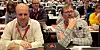 SL-DELEGATER: Første nestleder Terje Moen (til venstre) og Geir Allan Stava er delegater fra Skolenes landsforbund på LO-kongressen.