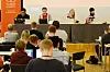 KONSTITUERING: Dirigentbordet er på plass.