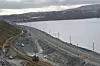 FLYTTES: De nye sporene er rettere og går nærmere Mjøsa enn den gamle traseen.