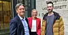 Advokatene Kjetil Edvardsen og Thea Rabe har bistått Fagforbundets medlemmer i saken mot Stendi. Her sammen med Ken Rogstad (til høyre).