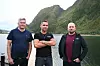 SAMSTEMTE: Nordland er snart samlet til ett LOK-rike. Fra venstre leder i Distrikt Nordland, Roger Nordland, distriktssekretær Kim Haugen og leder i Bodø Elektrikerforening, Emil Haugen.