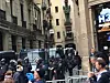 POLITI: Stort politioppbud i barcelona valgdagen.