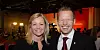 Trugve Svensson (til høyre) har bakgrunn fra Arbeiderpartiet. Her med partisekretær Kjersti Stenseng.