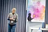 Professor Inger Vagle fortalte om forskning på nettverk. Hun har selv bakgrunn fra elektrofaget, og var nest-første kvinne i Norge til å bli el-installatør. Etter det har hun jobbet med blant annet nettverk, og dermed plutselig endt opp som akademiker på Oslomet.