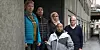 Nattevaktene Wenche Arctander (t.v), Luis Sucari, Samira Tahir, Michael Mebrahtu og Roar Aarseth venter bekymret på jobbfremtiden sin.