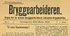 Bryggearbeideren, organ for de norske Bryggearbeideres nasjonale organisasjon. Her er første utgave fra 1899.