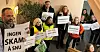 Medlemmer fra alle tre forbund møtte opp i formannskapet. De møter også mannsterke i kommunestyret onsdag.
