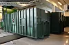 CONTAINER: Her fra containerrrommet, bilde tatt fra porten hvor lastebilene kommer for å hente søppel.