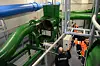 RØRVEKSLER: Denne mekanismen penser restavfall til sin syklon og papp og plast til sin syklon. Den veier rundt 1,5 tonn. Pneumatiske sylindre drevet av trykkluft fra kompressor setter veksleren i bevegelse.