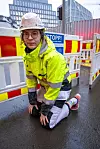 Bukser og kneputer sklir opp