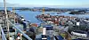 PERSONLIG REKORD: Ved et par anledninger har Knutsen jobbet 85 meter over bakken, slik ser Stavanger ut fra den høyden
