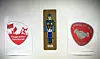 KUNST: Slike keramikk figurer ble gitt i gave til Folkets Hus over det ganske land. Kunstneren er keramiker Konrad Galaaen fra Røros. Han er mest kjent for å ha utsmykket Phillipsbygget på Majorstua i Oslo. (revet i 2000).