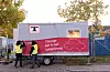 STREIKEVAKT: Her er streiker Tesla-arbeiderne i Malmø høsten 2024.