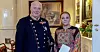 Her er Marie Antoinette Sedin som nyinnsatt  ambassadør i høytidelig audiens på Slottet. Bildet er fra 2018