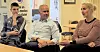 PÅ BESØK: Kunnskaps- og integreringsminister Jan Tore Sanner møtte blant andre lærling Mihailo Babie (18) og daglig leder Marianne Becker i  elektrobedriften Ing. Hans Becker i Groruddalen i dag.