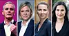 Fire nordiske statsministre: Fra venstre: Jonas Gahr Støre (Norge), Magdalena Andersson (Sverige), Mette Frederiksen (Danmark) og Sanna Marin (Finland).