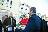 INGEN SKAM Å SNU: Enigheten er stor mellom Trygve Slagsvold Vedum, Einar Salvesen og NNN-leder Jan-Egil Pedersen.