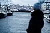 Wanja Jeanette Sæther kikker bort på hurtigbåten hun pleide å ta hver dag.