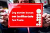 Dette klistremerket kan du også få – ved å sende epost til post@fellesforbundet.no og skrive 'Tesla-klistremerke' i emnefeltet. Gjelder også om du kjører noe annet enn Tesla.