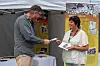Iris Holm Haug stod på stand for Taternes Landsforening under Kulturytring i Drammen i juli.