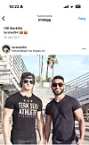 HELTEN: Tariq møtte forbildet Jeff Seid på Muscle Beach i LA. Fitnesshelten var mindre i virkeligheten enn han så ut på Instagram.