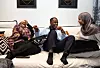 Familien betyr alt for Hashim Abdi. Her sammen med søstrene Ridwa og Hibak. – Når man har opplevd så mørke ting som vi har opplevd sammen, så knytter man ekstra sterke bånd.