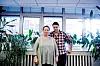 Siri Follerås, leder i Fagforbundet Pleie og Omsorg Oslo, og nestleder Fredrik Olstad.