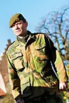 MILITÆR: Aas gikk krigsskolen, og var troppsjef og kvartermester før det ble tillitsverv på heltid.