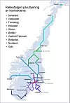 Slik vil jernbanen i Norge bli delt opp i ti områder hvor drift og vedlikehold skal konkurranseutsettes. Den første kontrakten skal etter planen signeres 1. mars 2022. Alle ti områder er planlagt konkurranseutsatt innen 1. januar 2027.