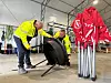 Det er ingen liten grill som skal i aksjon når 100 anleggsarbeidere skal spise seg mette.