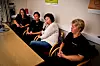 SJOKK: Renholderne på Kjevik vet ikke hva de skal gjøre når jobbene deres i Forsvarsbygg forsvinner. Fra venstre Sissel Strandberg, Marit eggen, Lisbeth Tofte og Elisabeth Strengenes.