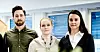 SKUFFET: Daniel Romero, Carina Velle og Siri Linn Alstad er skuffet over at de ikke får bonuspengene de hørte om fra første dag på jobb.