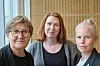 Fagforbundet og SV frykter ytterligere svekkelse av bemanningen i barnehagene hvis det blir regjeringsskifte. Fra venstre: Fagforbundet-.leder Mette Nord, leder Maren Oddvang i Fagforbundet Barn og Oppvekst Oslo og SV-leder Kirsti Bergstø.