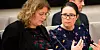 PÅ HØRING I STORTINGET: Elisabeth Steen, leder i NTL NAV (til venstre), deltok sammen med NTL-leder Kjersti Barsok under høringene i forbindelse med Nav-skandalen
