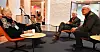 Ronald Rooth slår av en prat med Hans Felix og tildigere forbundssekretær Ragnar Gregersen før landsmøtet kicket i gang onsdag.