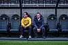 Roger Strand (t.h) følger opp John-Håkon Nybakk i arbeidsforholdet. De snakker om hva han får til i jobben og hva som kan være utfordrende.