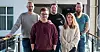 ÅRSMØTE: Thore Bundgaard, Vestfold/Telemark, Øyvind Kaasin, Buskerud og Stian Rogn, Hallingdal, i bakre rekke og Renata Les og Øyvind Frostad var representanter på årsmøtet og er enten oppsagte eller har skaffet seg nytt arbeid.