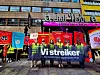 STØTTE: De streikende fikk god backing fra andre kollegaer i fagbevegelsen på streikens første dag.