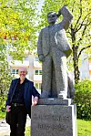 KNUT OLAI THORNÆS: En av trøndernes store arbeiderpionerer finnes i stein i Thornæsparken.