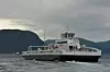 AMPERE: Den elektriske ferga Ampere trafikkerer strekningen Lavik - Oppedal på E39 over Sognefjorden.