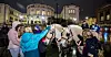 500 kusker, fjordinger og ansatte protesterte foran Stortinget mot dårligere rammevilkår i hestesporten i november.