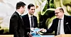 NHO Mat og Drikke-sjef Petter Haas Brubakk overleverte matsvinnutvalgets rapport til landbruks- og matminister Geir Pollestad (Sp) og klima- og miljøminister Andreas Bjelland Eriksen (Ap).
