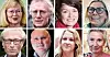 Øverst fra venstre: Sekretær Trude Tinnlund, andre nestleder Steinar Krogstad, første nestleder Sissel M. Skoghaug, sekretær Kristin Sæther. Nederst fra venstre: Sekretær Terje O. Olsson, sekretær Are Tomasgard, førstesekretær Julie Lødrup, LO-Leder Peggy Hessen Følsvik.
