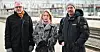 Janina Hortman og Lars Oellingrath i Elektropersonalets Landsråd i Norsk Jernbaneforbund. Her sammen med forbundssekretær Are Solli (t.v.) i EL og IT Forbundet.