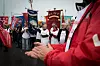 Været var surt, men appellene varmet for aksjonistene som hadde møtt opp ved Risavika-terminalen for å støtte havnearbeidernes krav om tariffavtale.
