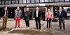 FLTs FORHANDLINGSDELEGASJON: Med kravene klare på vei inn til NHO ser vi Heidi Apeland, Arnstein Aasestrand, Aud Marit Sollid, Ulf Madsen, Irene Røde Frenger og Ståle Johannesen.