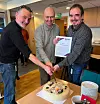 I februar ble Norsk Arbeidsmandsforbund ICAN-partner. Forbundssekretær Terje Mikkelsen, ICAN-koordinator Daniel Gudbrandsen (i midten) og forbundsleder Brede Edavrdsen, er godt fornøyde.