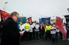 Leder  i Norsk transportarbeiderforbund, Roger Hansen, holdt appell på aksjonsdagen 27. november i Risavika.